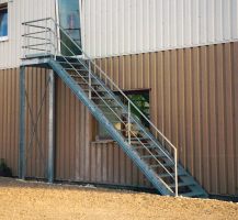 Stahltreppe verzinkt